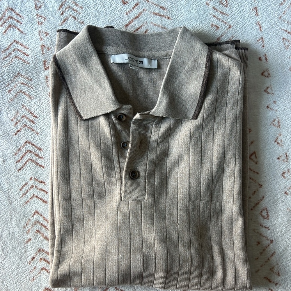 NWT Joe’s Jeans Men’s polo style sweater